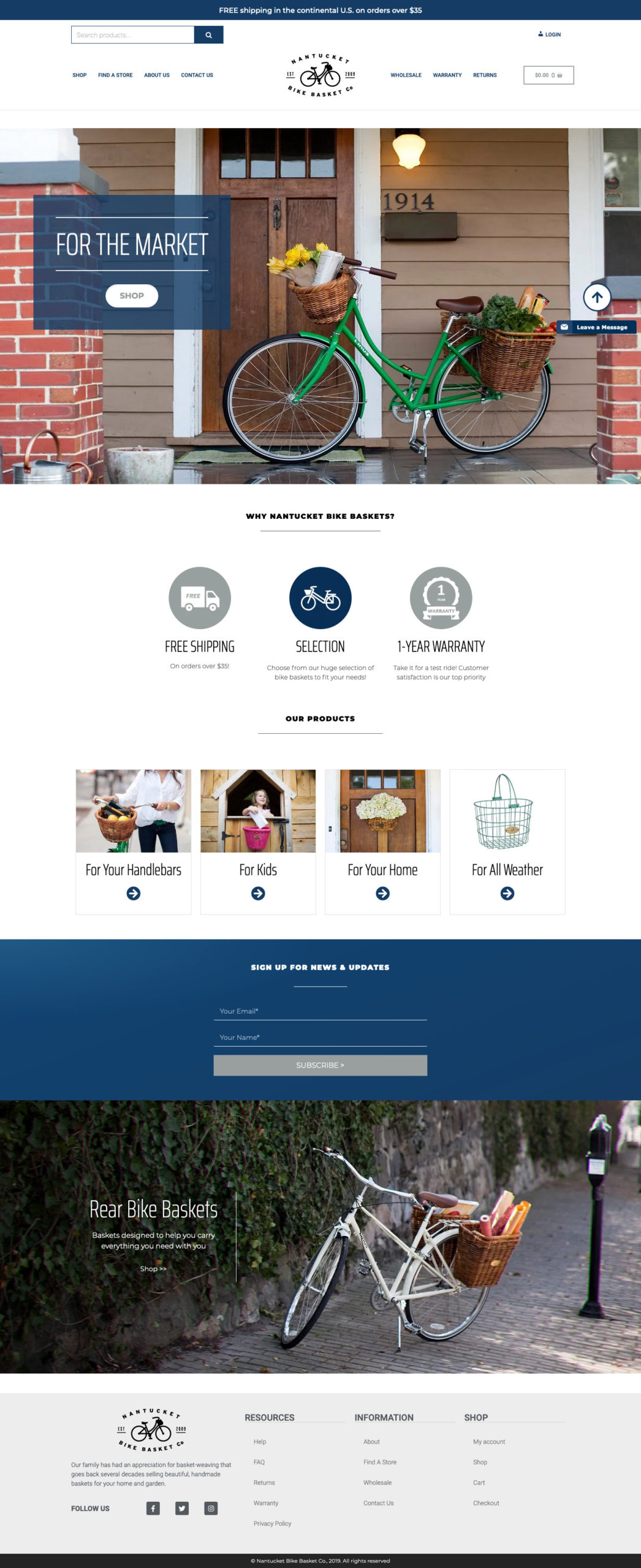 Nantucket Bike Baskets Matt Pine